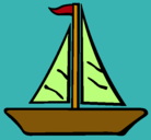 Dibujo Barco velero pintado por ATHINA