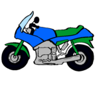 Dibujo Motocicleta pintado por kike