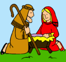 Dibujo Adoran al niño Jesús pintado por Ausrine