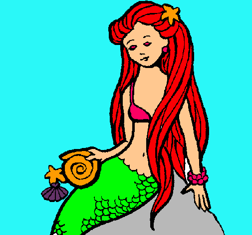 Sirena con caracola