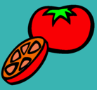 Dibujo Tomate pintado por alondra