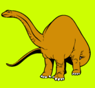 Dibujo Braquiosaurio II pintado por jaki
