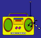 Dibujo Radio cassette 2 pintado por isisrivera