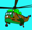 Dibujo Helicóptero al rescate pintado por sorf