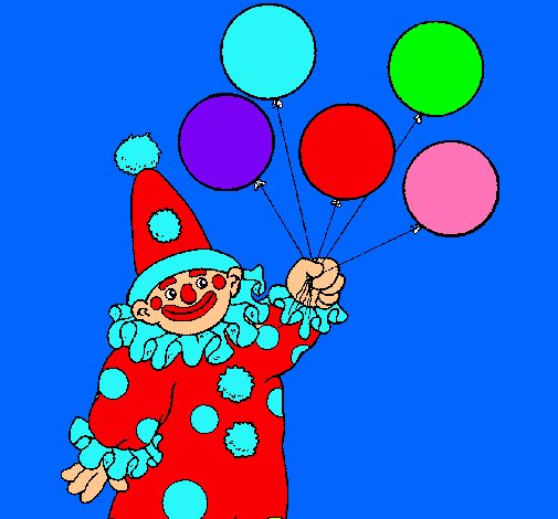 Payaso con globos