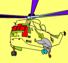 Dibujo Helicóptero al rescate pintado por saraysamuel