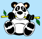 Dibujo Oso panda pintado por jael12