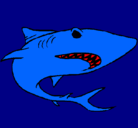 Dibujo Tiburón pintado por andrea