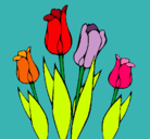 Dibujo Tulipanes pintado por andreiwis