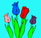 Dibujo Tulipanes pintado por jonas