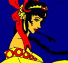 Dibujo Princesa china pintado por valeriamtyor