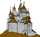Dibujo Castillo medieval pintado por josue