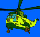 Dibujo Helicóptero al rescate pintado por isaias