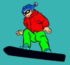 Dibujo Snowboard pintado por MAXIMILIANO