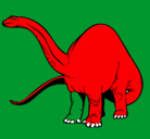 Dibujo Braquiosaurio II pintado por santiago