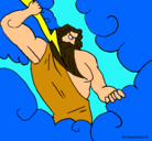 Dibujo Dios Zeus pintado por MARLENE