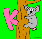 Dibujo Koala pintado por karla
