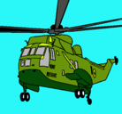 Dibujo Helicóptero al rescate pintado por grc