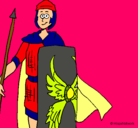 Dibujo Soldado romano II pintado por pierina