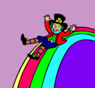 Dibujo Duende en el arco iris pintado por Patri