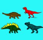Dibujo Dinosaurios de tierra pintado por jeremy
