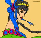 Dibujo Princesa china pintado por maribel