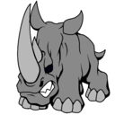 Dibujo Rinoceronte II pintado por Daniel
