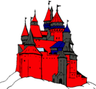 Dibujo Castillo medieval pintado por jona