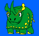 Dibujo Rinoceronte pintado por NATALIA