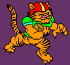 Dibujo Jugador tigre pintado por victorlopeznavarro