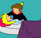 Dibujo La princesa durmiente y el príncipe pintado por Antonia