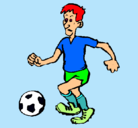 Dibujo Jugador de fútbol pintado por futbolsala