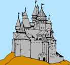 Dibujo Castillo medieval pintado por luisantonio