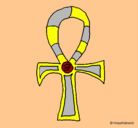 Dibujo Ankh pintado por ANACKSUNAMUN