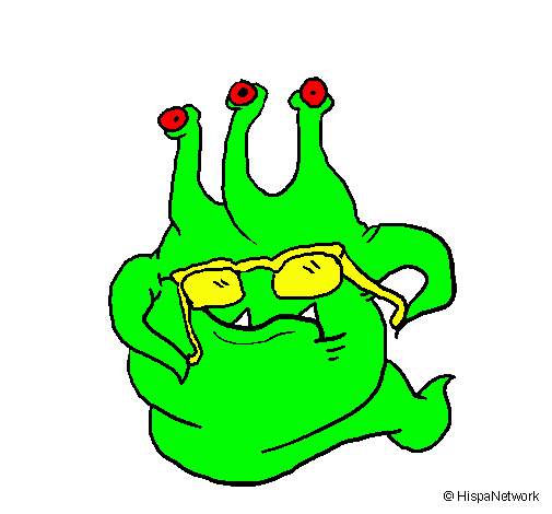 Extraterrestre con gafas