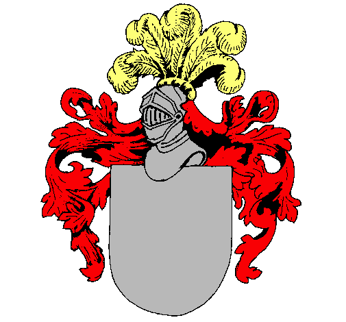 Escudo de armas y casco