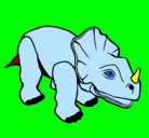 Dibujo Triceratops II pintado por luis