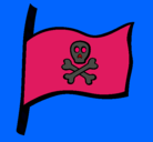 Dibujo Bandera pirata pintado por juaquin