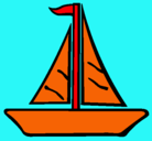 Dibujo Barco velero pintado por XJ