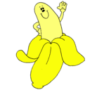 Dibujo Banana pintado por santino