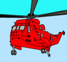 Dibujo Helicóptero al rescate pintado por GUADALUPE