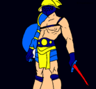 Dibujo Gladiador pintado por jovani