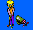 Dibujo Jugador de golf II pintado por daniel