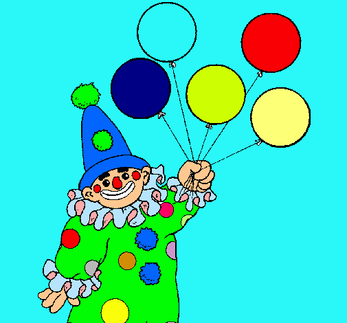 Payaso con globos