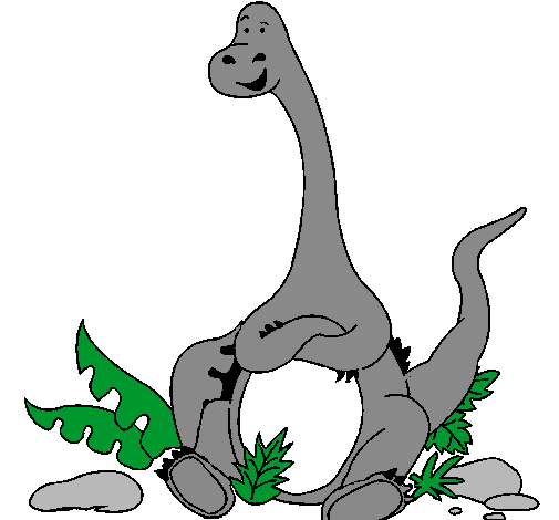Diplodocus sentado