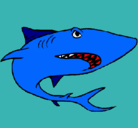 Dibujo Tiburón pintado por pedrob