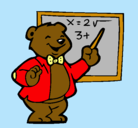 Dibujo Profesor oso pintado por vico