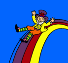 Dibujo Duende en el arco iris pintado por andrea