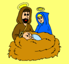 Dibujo Natividad pintado por BETSY