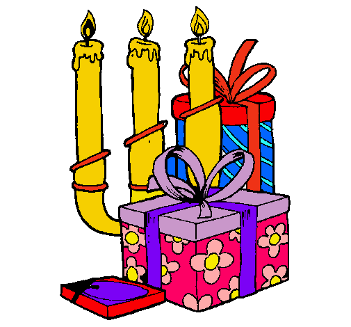 Candelabro y regalos